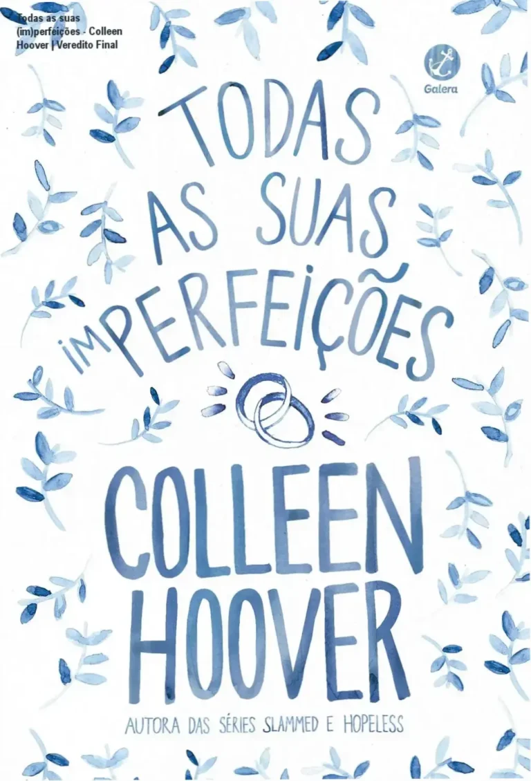 Capa do livro Todas as suas (im)perfeições de Colleen Hoover