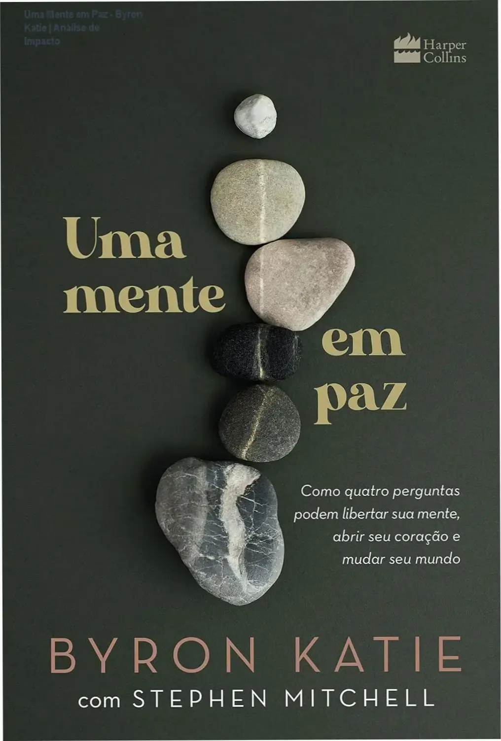 Capa do livro Uma Mente em Paz de Byron Katie sobre autoinvestigação