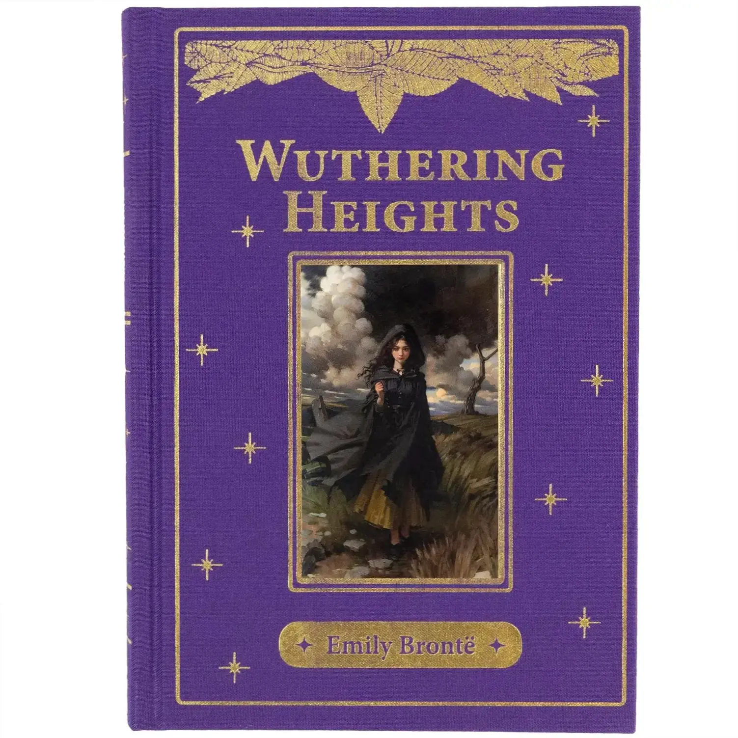 Capa dura do livro Wuthering Heights de Emily Brontë na edição em inglês