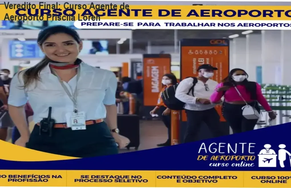 Interface do Curso de Agente de Aeroporto Online da Priscila Loren com foco em empregabilidade