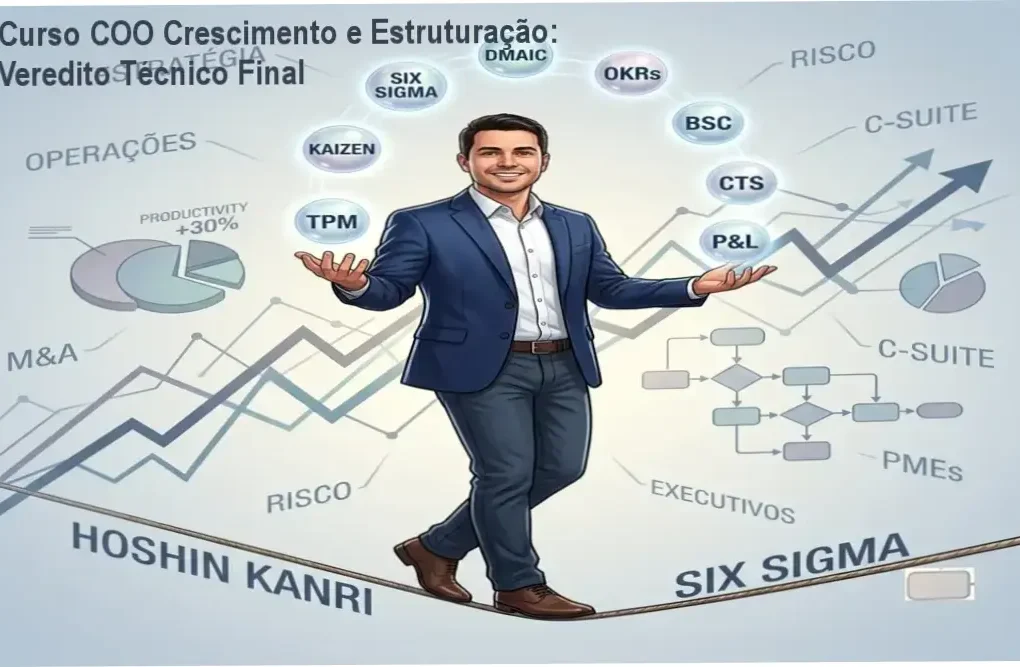 Infográfico demonstrando os pilares de crescimento e estruturação de empresas do curso COO