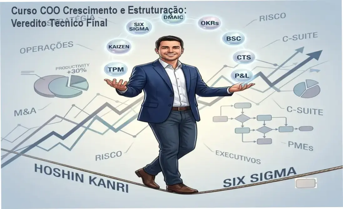 Infográfico demonstrando os pilares de crescimento e estruturação de empresas do curso COO