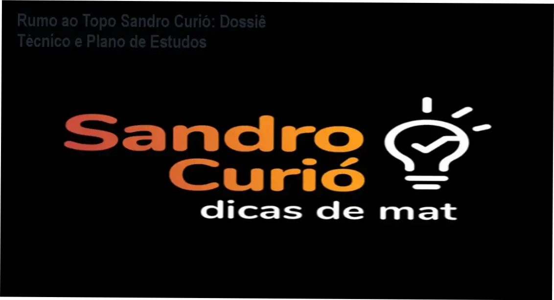 Rumo ao Topo Sandro Curió: Dossiê Técnico e Plano de Estudos 1 https://cursoss.com.br/rafael-aires-combo-antiotario-como-funciona/ Interface do curso Rumo ao Topo de Sandro Curió com materiais de estudo de matemática