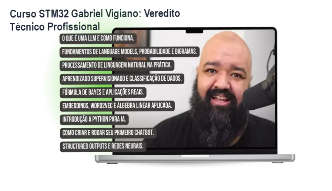 Curso STM32 Gabriel Vigiano: Veredito Técnico Profissional 2 https://cursoss.com.br/camila-mercali-formacao-saude-da-mulher-funcionamento/ Interface do treinamento de microcontroladores STM32 do instrutor Gabriel Vigiano