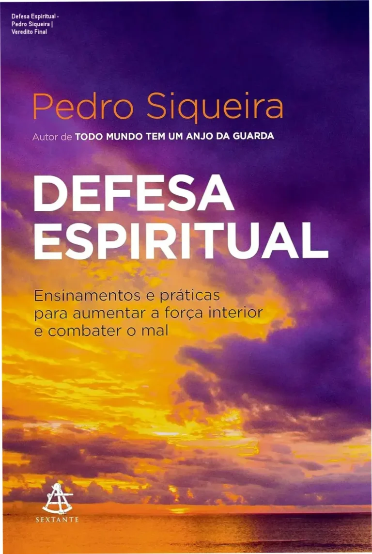Capa do livro Defesa Espiritual de Pedro Siqueira focado em proteção psíquica