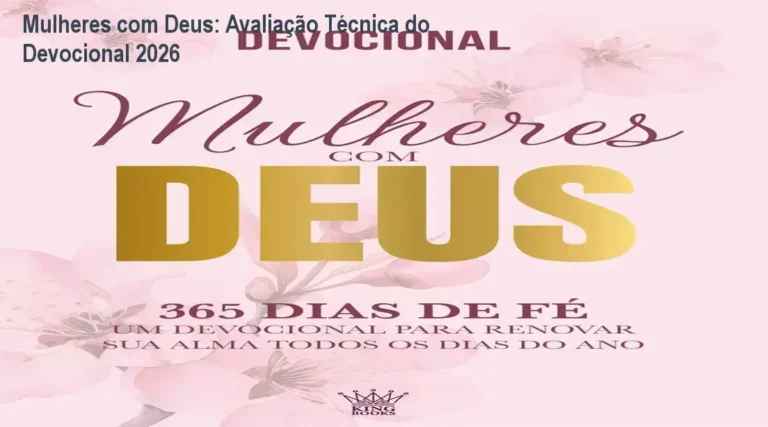 Capa do livro devocional Mulheres com Deus 365 Dias de Fé para leitura diária feminina