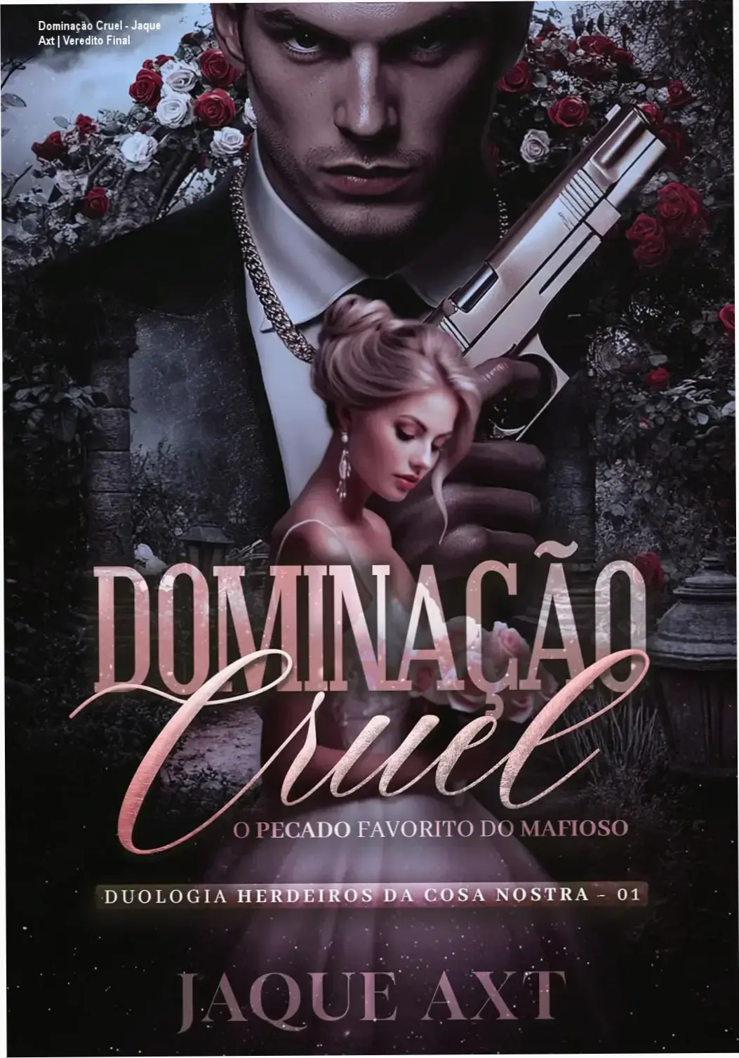 Capa do ebook Dominação Cruel de Jaque Axt com temática de máfia siciliana