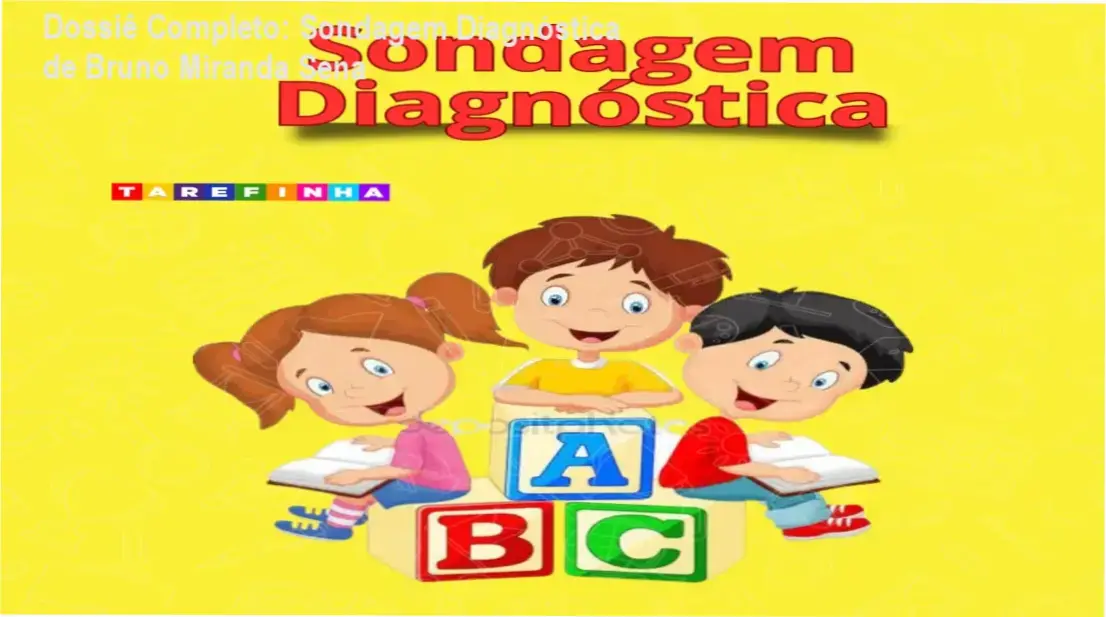 Material do Ebook Sondagem Diagnóstica com atividades de alfabetização e folhas de registro pedagógico