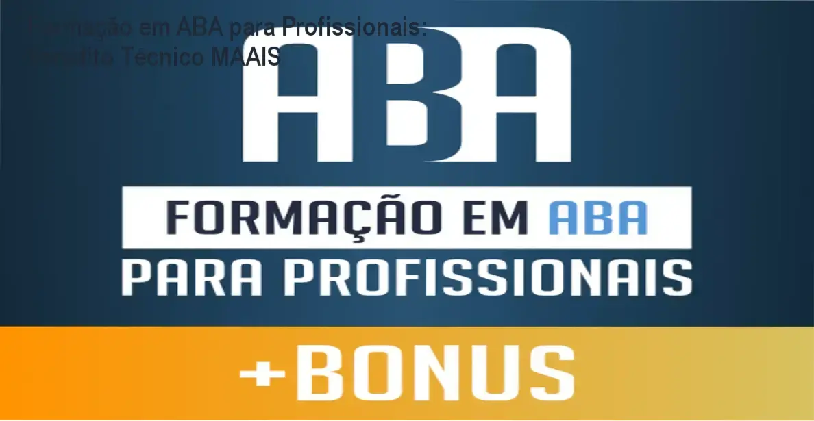 Formação em ABA para Profissionais: Veredito Técnico MAAIS 2 https://cursoss.com.br/curso-mais-leve-rafaelacarvalho-detalhes-e-recursos/ Formação em ABA para Profissionais da Academia do Autismo: visão interna do software SociAutism e materiais didáticos