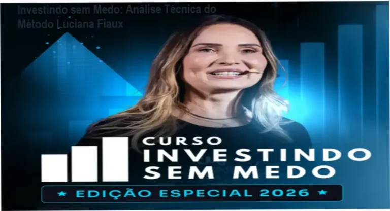 Interface do curso Investindo sem Medo de Luciana Fiaux com simuladores de investimentos para iniciantes
