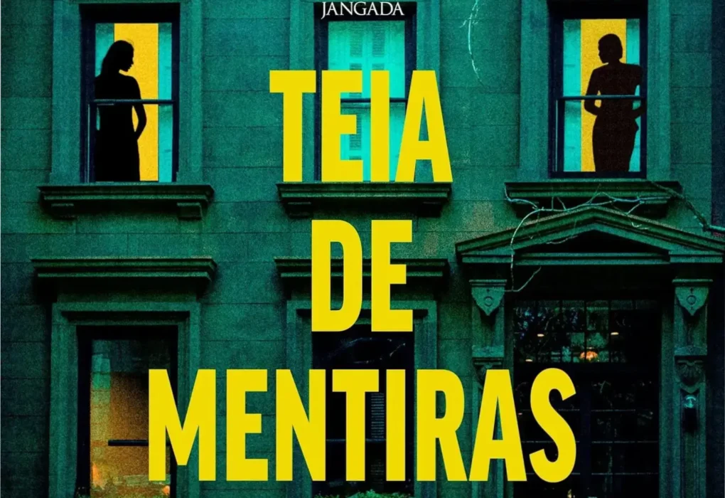 Capa do livro Teia de Mentiras de Sophie Stava em um dispositivo de leitura digital