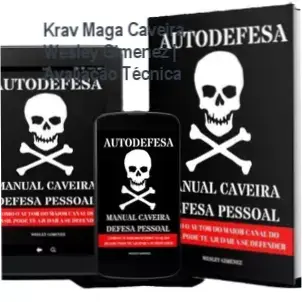 Capa do E-book Manual Caveira de Defesa Pessoal de Wesley Gimenez focada em sobrevivência urbana