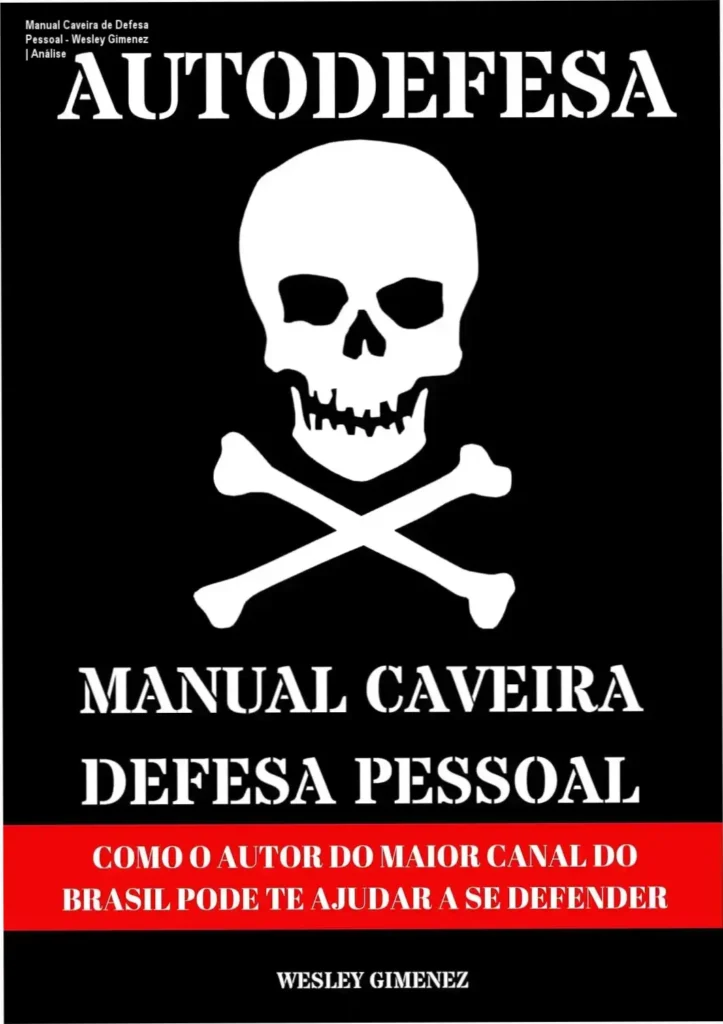 Capa do ebook Manual Caveira de Defesa Pessoal de Wesley Gimenez focado em sobrevivência urbana