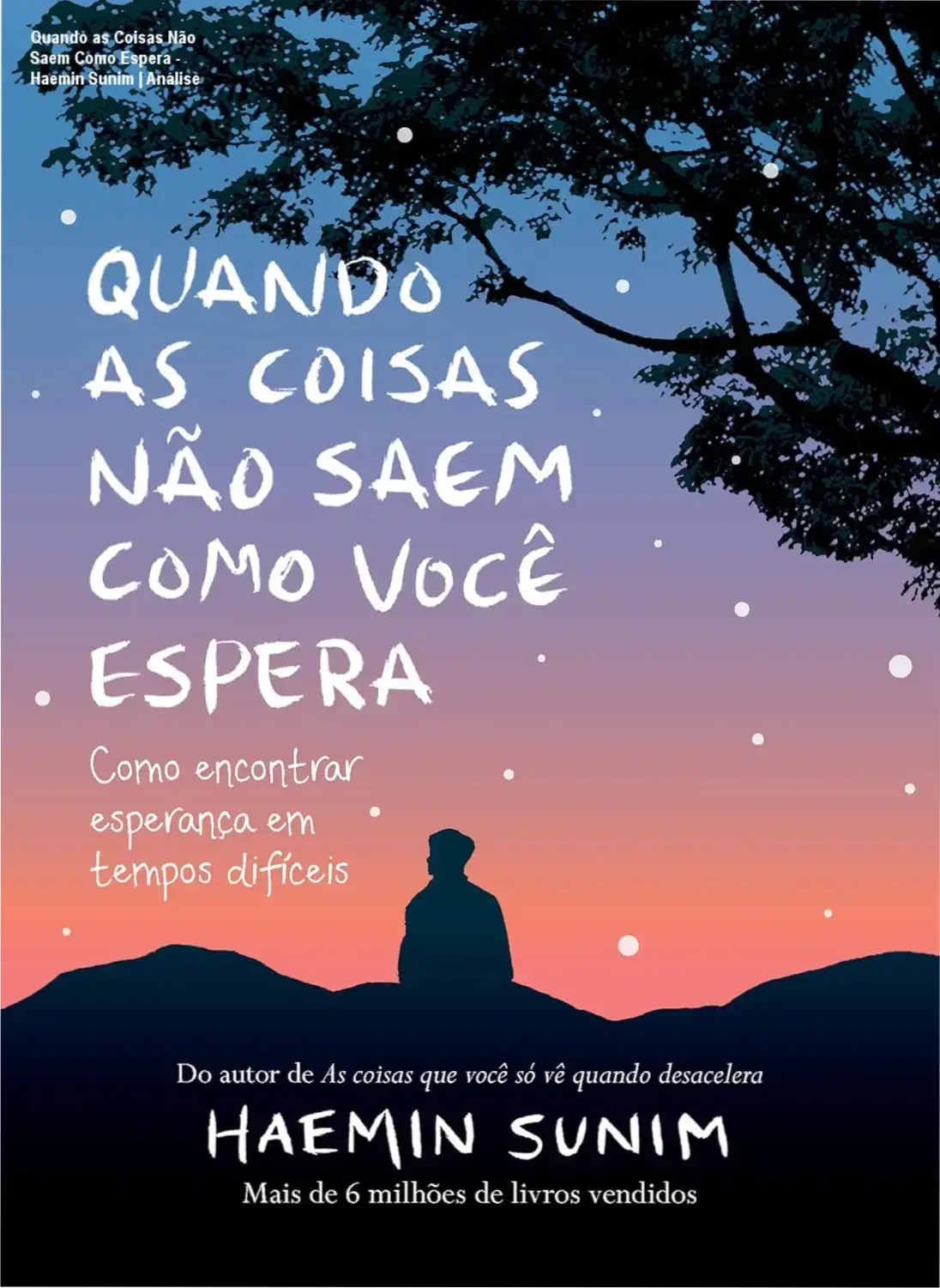 Quando as Coisas Não Saem Como Espera - Haemin Sunim | Análise 2 https://cursoss.com.br/os-misterios-do-universo-will-gater-analise-2/ Capa do livro Quando as Coisas Não Saem Como Você Espera de Haemin Sunim