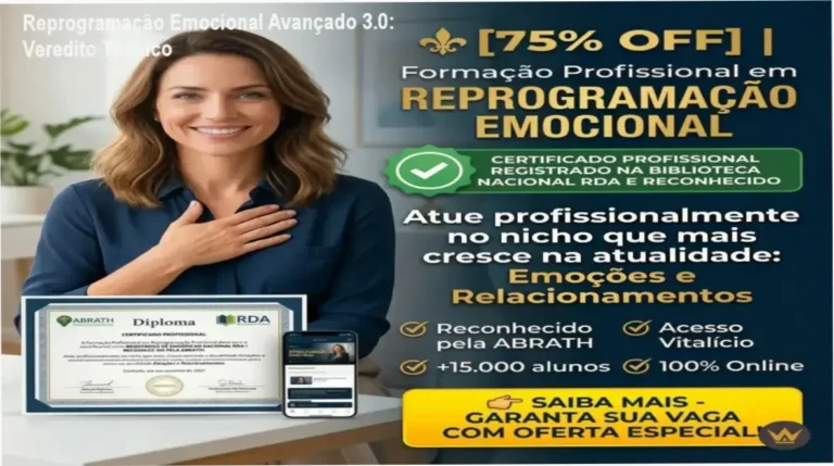 Reprogramação Emocional Avançado 3.0 Alê Rodrigues: visão interna da plataforma e módulos