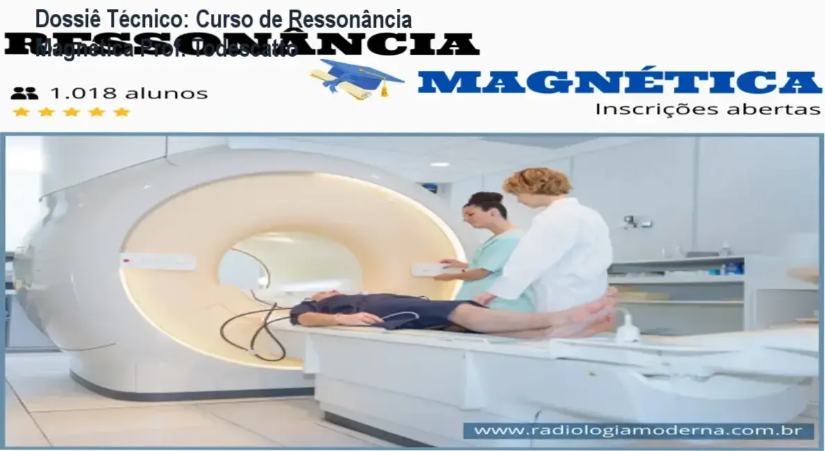 Ressonância Magnética Online do Prof. Tito Todescatto: visão interna da plataforma e módulos de posicionamento