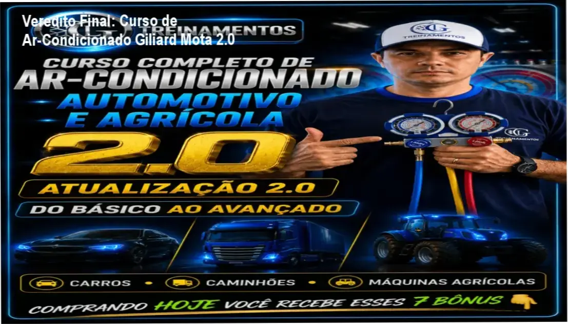 Veredito Final: Curso de Ar-Condicionado Giliard Mota 2.0 2 https://cursoss.com.br/curso-agente-aeroporto-priscila-loren-analise/ Profissional aplicando técnicas de refrigeração automotiva do curso Giliard Mota